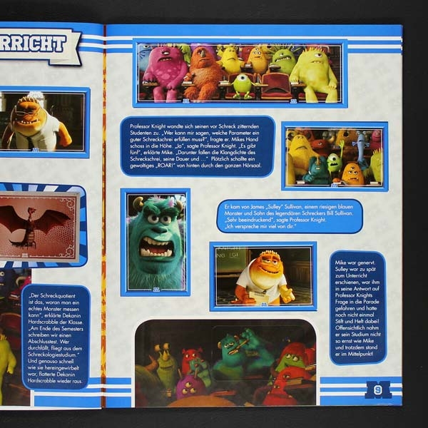 Die Monster Uni Panini Sticker Album