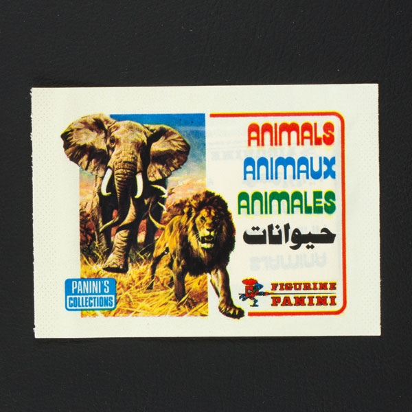 Animals 1980 Panini sticker bag