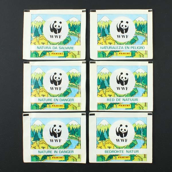 WWF Bedrohte Natur 1987 Panini sticker Tüte