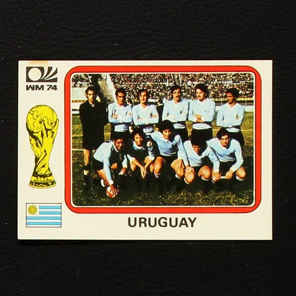München 74 Nr. 216 Panini Sticker Uruguay Mannschaft