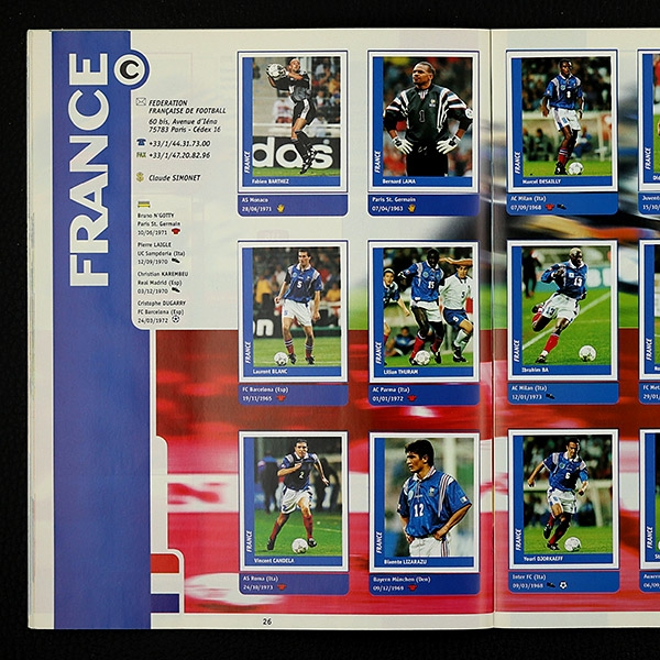 France 98 DS Sticker Album komplett