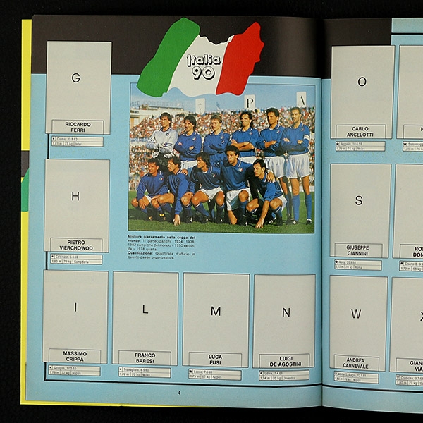 Italia 90 Euroflash Sticker Album Leeralbum