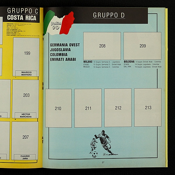 Italia 90 Euroflash Sticker Album Leeralbum