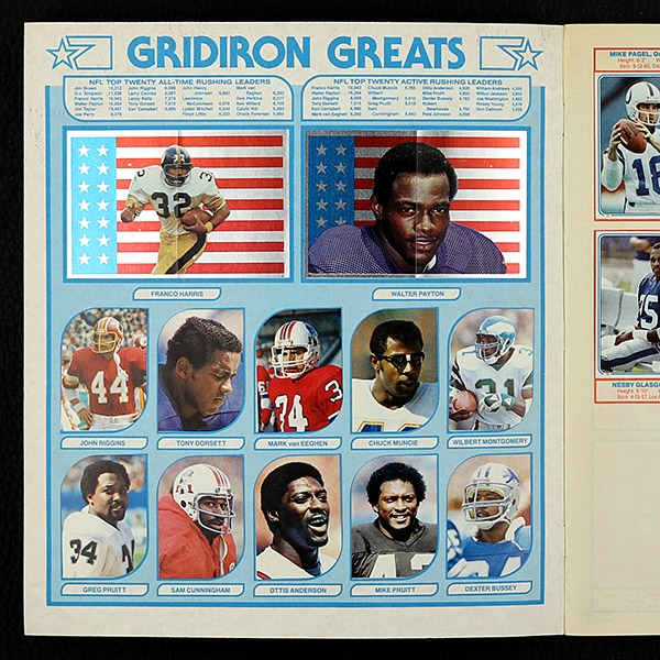 Football NFL 1983 Topps sticker album complete