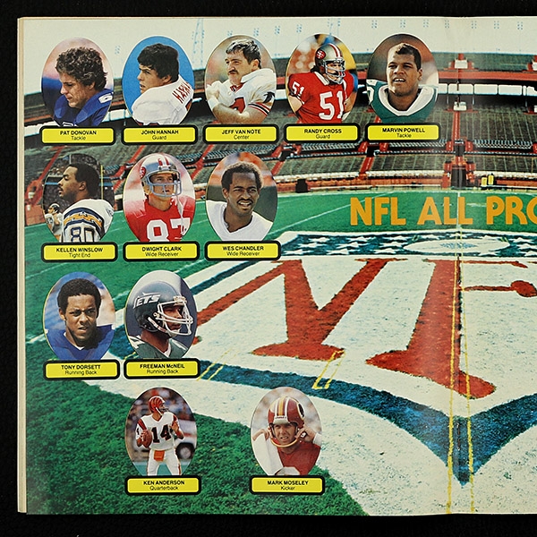 Football NFL 1983 Topps Sticker Album komplett