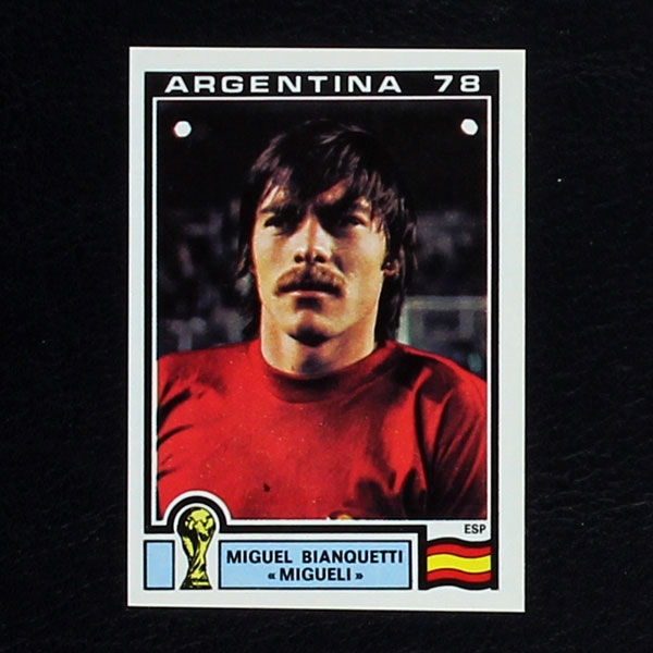 Argentina 78 Nr. 209 Panini Sticker Miguel Bianquetti