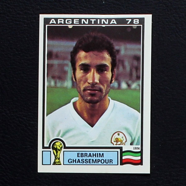 Argentina 78 No. 285 Panini sticker Ebrahim Ghassempour