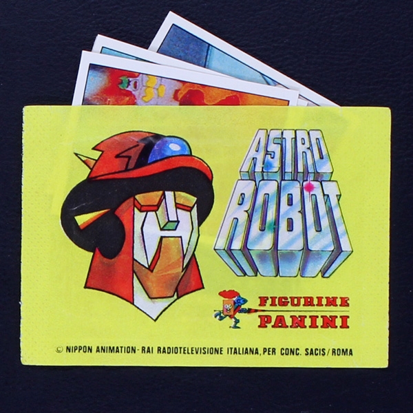 Astro Robot 1980 Panini sticker bag - Version 2