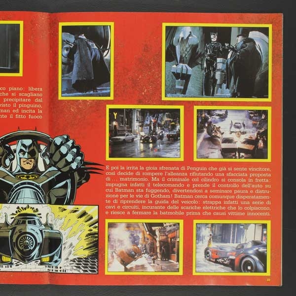 Batman il Ritorno Panini Sticker Album komplett italienisch