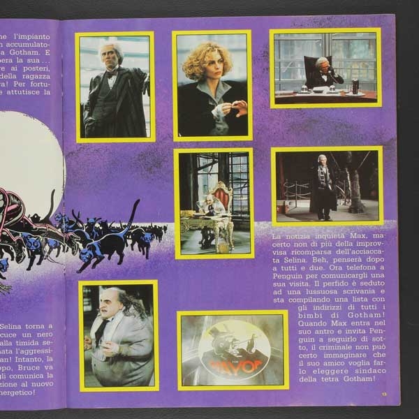 Batman il Ritorno Panini Sticker Album komplett italienisch