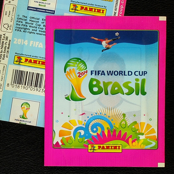 Brasil 2014 Panini sticker bag pink variant