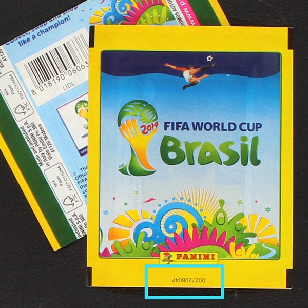 Brasil 2014 Panini sticker bags - Lidl Version France