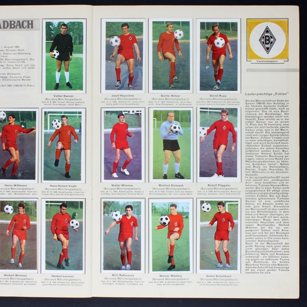 Bundeliga Asse 1966 Sicker Verlag Sticker Album