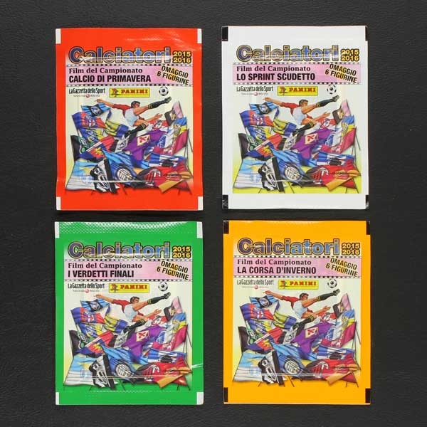 Calciatori 2015 Film del C. Panini Sticker Tüten - 4 Versionen