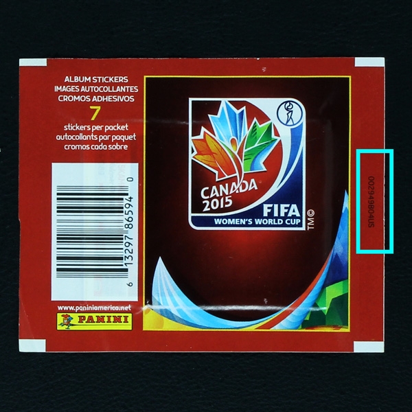 Canada 2015 Panini bag - USA Version + Number