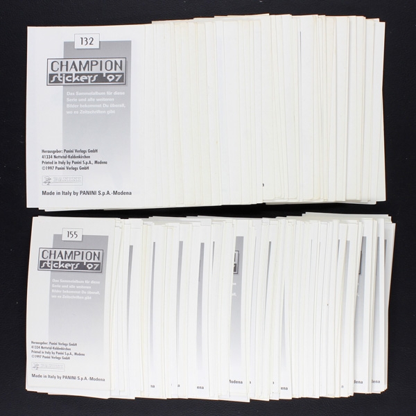 Champion Stickers 97 Panini empty album with 250 stickers