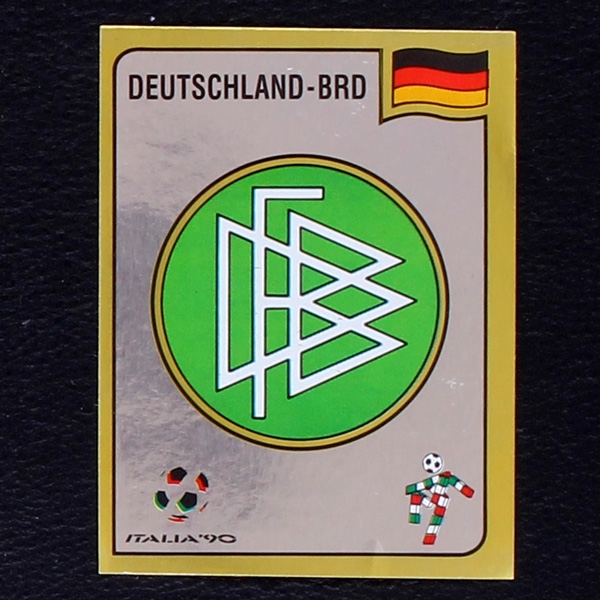Italia 90 Nr. 248 Panini Sticker Deutschland-BRD Wappen