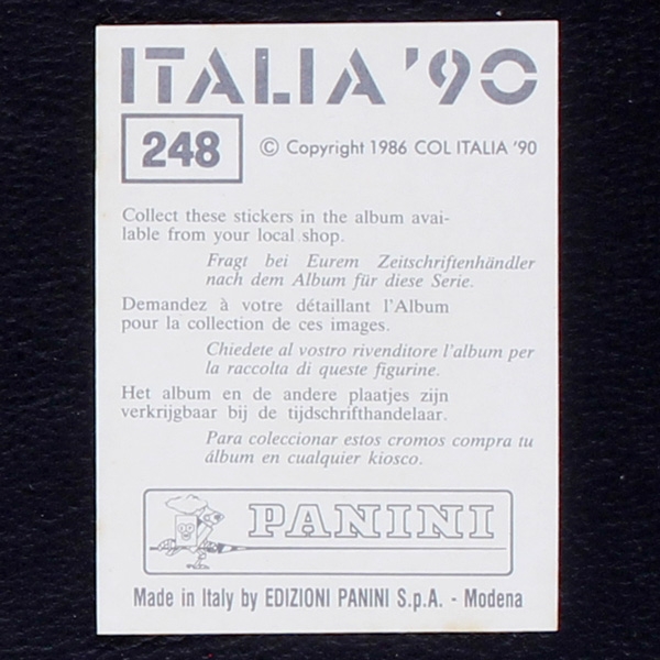 Italia 90 Nr. 248 Panini Sticker Deutschland-BRD Wappen