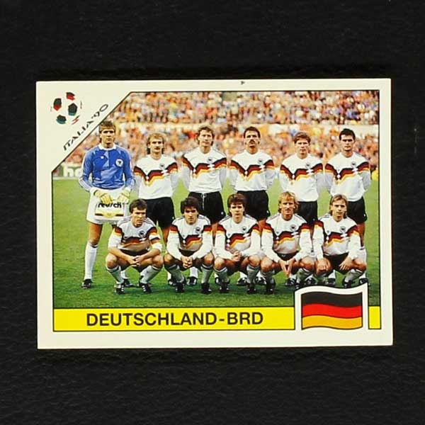 Italia 90 Nr. 251 Panini Sticker Deutschland-BRD Mannschaft