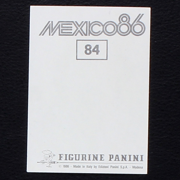 Mexico 86 Nr. 084 Panini Sticker Diego Armando Maradona