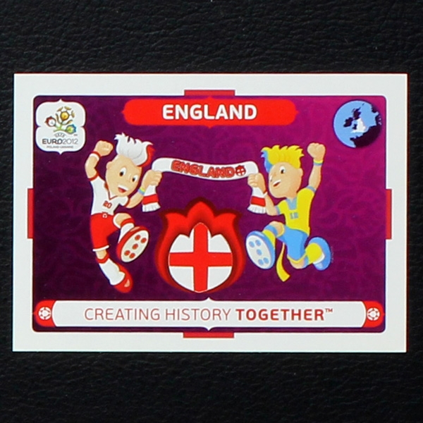 England Panini Sticker No. 45 - Euro 2012