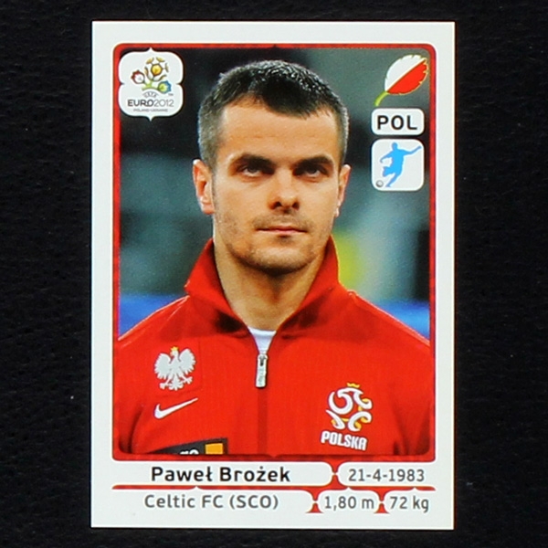 Brozek Panini Sticker No. 73 - Euro 2012