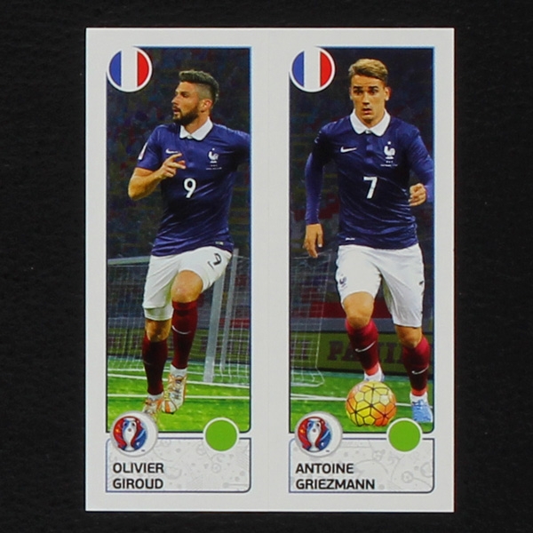 Giroud - Griezmann Panini Sticker No. 42 - Euro 2016