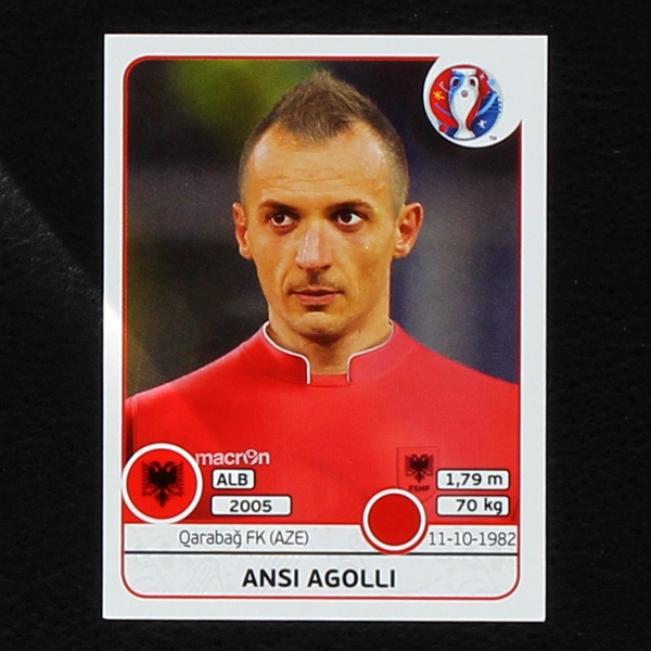 Ansi Agolli Panini Sticker No. 74 - Euro 2016
