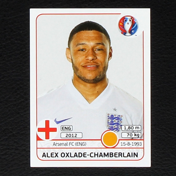 Alex Oxlade-Chamberlain Panini Sticker No. 142 - Euro 2016