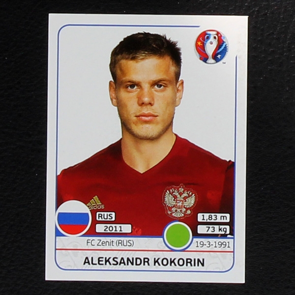 Aleksandr Kokorin Panini Sticker No. 177 - Euro 2016