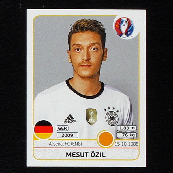 Mesut Özil Panini Sticker No. 255 - Euro 2016