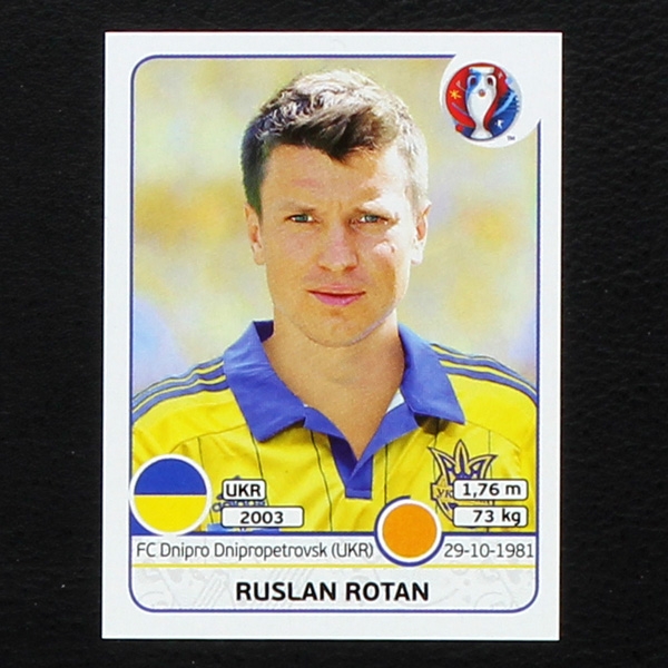 Ruslan Rotan Panini Sticker No. 282 - Euro 2016