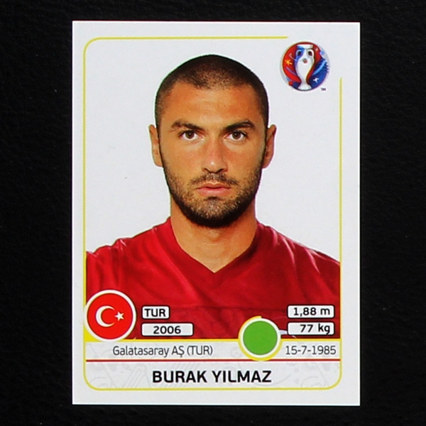 Burak Yilmaz Panini Sticker No. 424 - Euro 2016