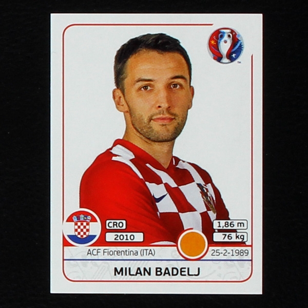 Milan Badelj Panini Sticker No. 447 - Euro 2016