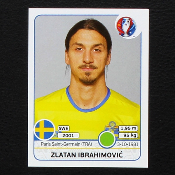 Zlatan Ibrahimovic Panini Sticker No. 567 - Euro 2016