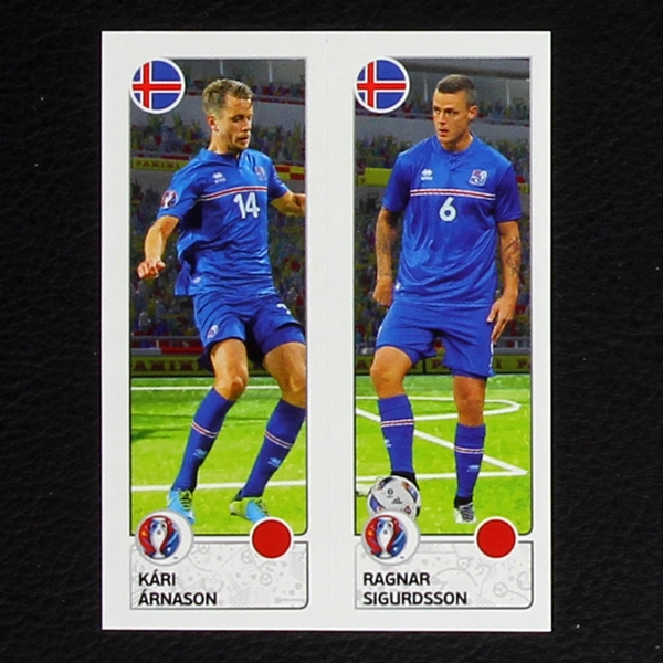 Arnason - Sigurdsson Panini Sticker No. 605 - Euro 2016
