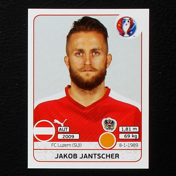 Jakob Jantscher Panini Sticker No. 640 - Euro 2016