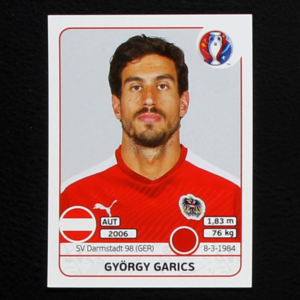 György Garics Panini Sticker No. 637 - Euro 2016