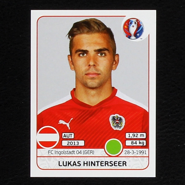 Lukas Hinterseer Panini Sticker No. 645 - Euro 2016