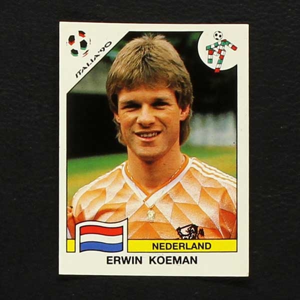 Italia 90 No. 412 Panini sticker Erwin Koeman