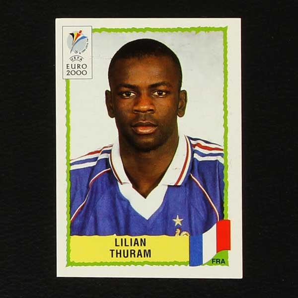 Euro 2000 No. 340 Panini sticker Lilian Thuram
