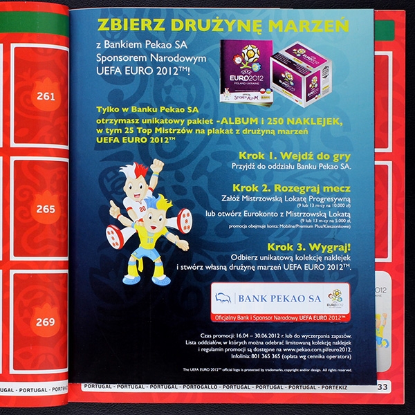 Euro 2012 Panini Sticker Leeralbum - P Version