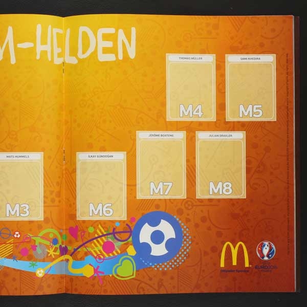 Euro 2016 Panini Sticker Leeralbum deutsche Variante