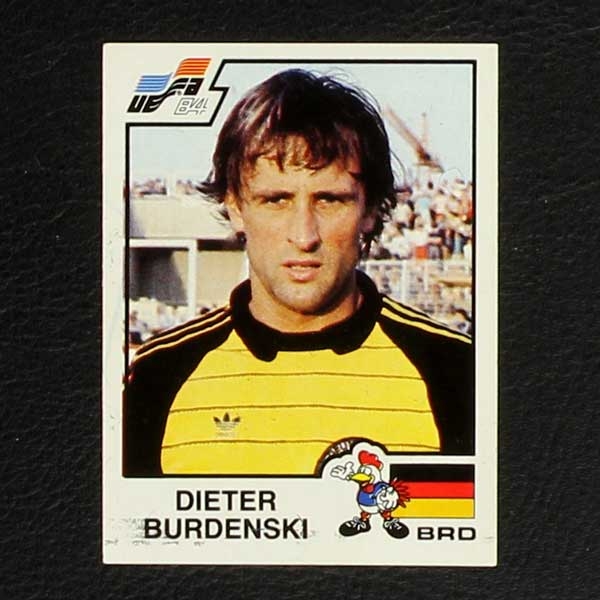Euro 84 No. 156 Panini sticker Dieter Burdenski