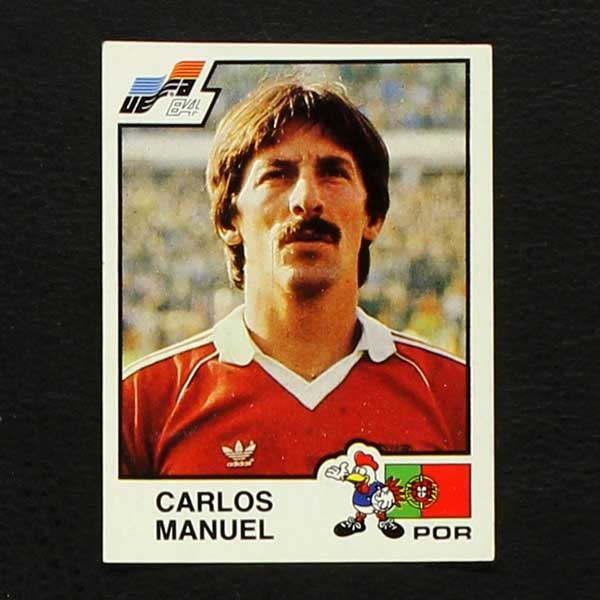 Euro 84 No. 174 Panini sticker Carlos Manuel