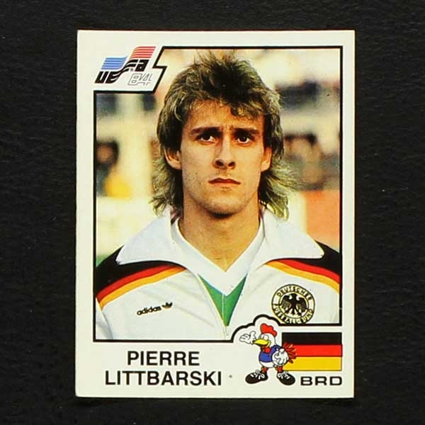 Euro 84 No. 152 Panini sticker Pierre Littbarski