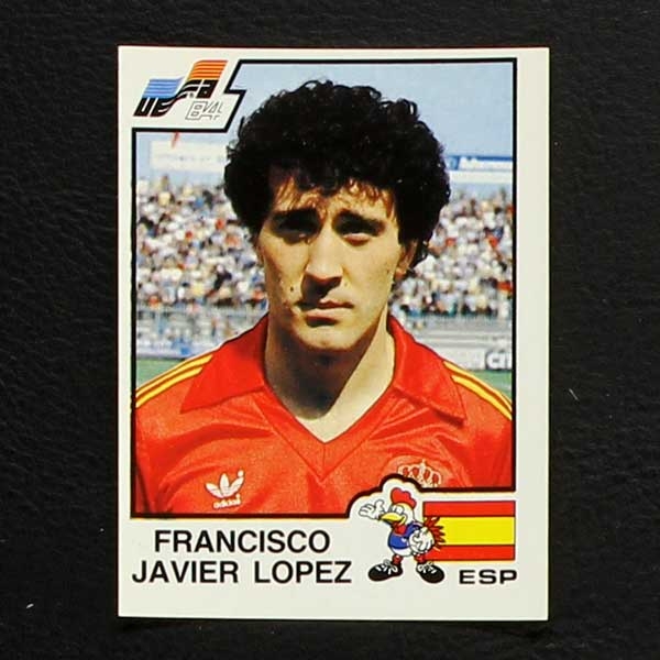 Euro 84 No. 225 Panini sticker Francisco Javier Lopez