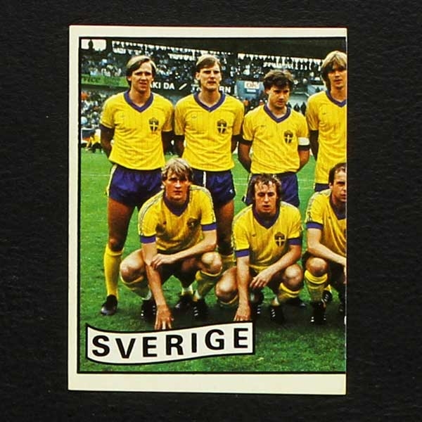 Euro 84 Nr. 257 Panini Sticker Sverige Teil 1