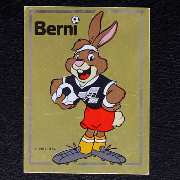 Euro 88 No. 2 Panini Sticker Berni