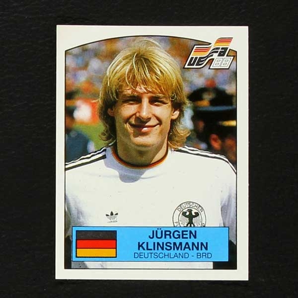 Euro 88 Nr. 071 Panini Sticker Jürgen Klinsmann